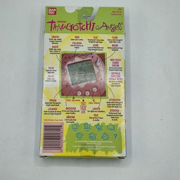 Bandai Tamagotchi Angel Virtual Pet 1997 Original Release New Open Box White/Gol - Picture 3 of 5